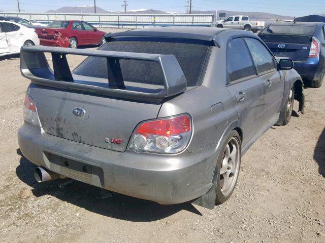 JF1GD70606L510765 - 2006 SUBARU IMPREZA WR GRAY photo 4