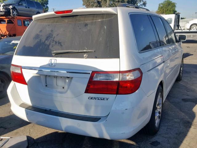 5FNRL38895B053539 - 2005 HONDA ODYSSEY TO WHITE photo 4