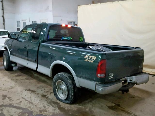 2FTRX18W71CA83597 - 2001 FORD F150 GREEN photo 3