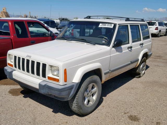 1J4FF48S61L572688 - 2001 JEEP CHEROKEE S WHITE photo 2