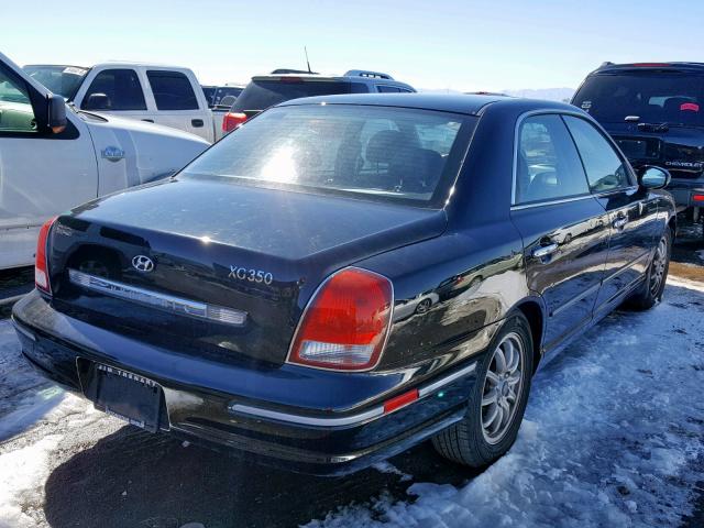 KMHFU45E13A262291 - 2003 HYUNDAI XG 350 BLACK photo 4