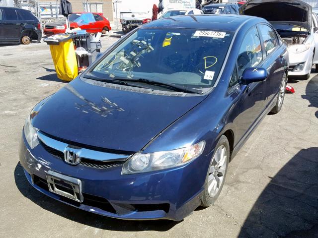 2HGFA1F91AH539681 - 2010 HONDA CIVIC EXL BLUE photo 2