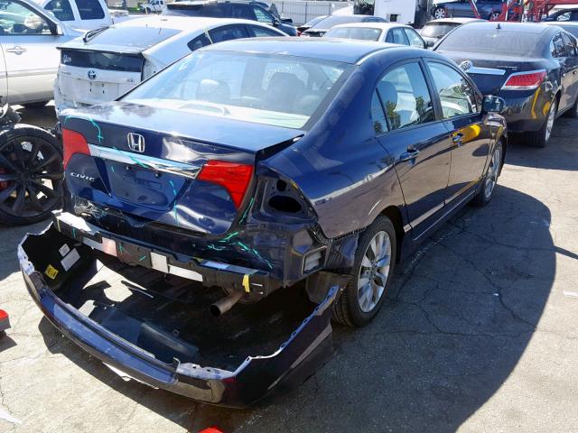 2HGFA1F91AH539681 - 2010 HONDA CIVIC EXL BLUE photo 4