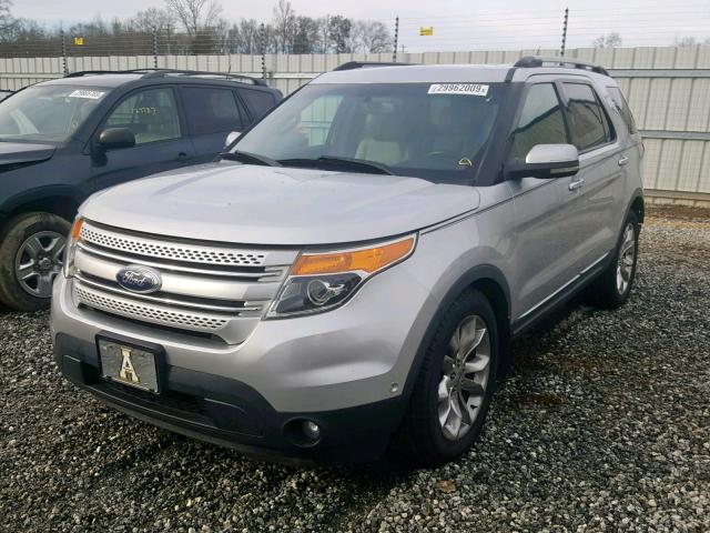 1FMHK7F85BGA48621 - 2011 FORD EXPLORER L SILVER photo 2