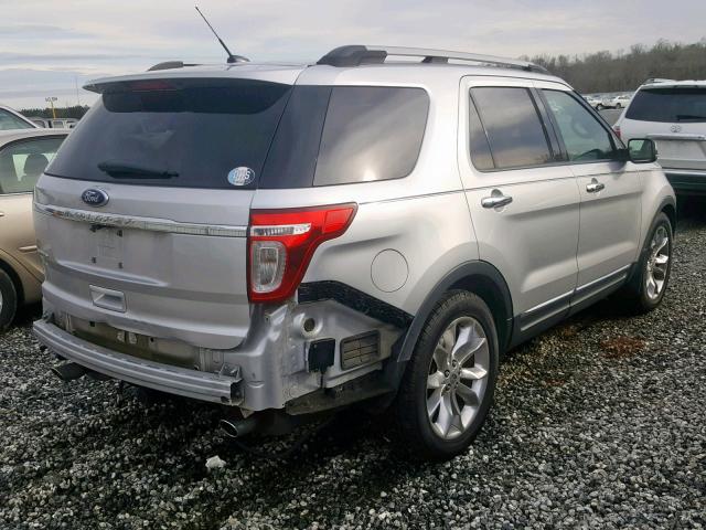 1FMHK7F85BGA48621 - 2011 FORD EXPLORER L SILVER photo 4