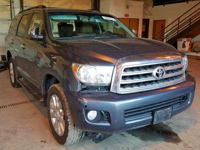 5TDDY5G10AS036338 - 2010 TOYOTA SEQUOIA PL GRAY photo 1