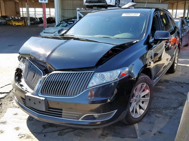 2LMHJ5NK5EBL51614 - 2014 LINCOLN MKT BLACK photo 2