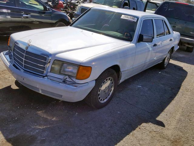 WDBCA35E0KA494002 - 1989 MERCEDES-BENZ 420 SEL WHITE photo 2