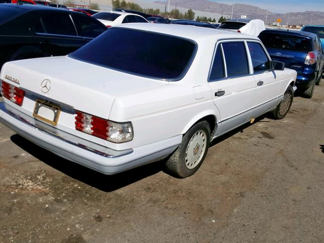 WDBCA35E0KA494002 - 1989 MERCEDES-BENZ 420 SEL WHITE photo 4