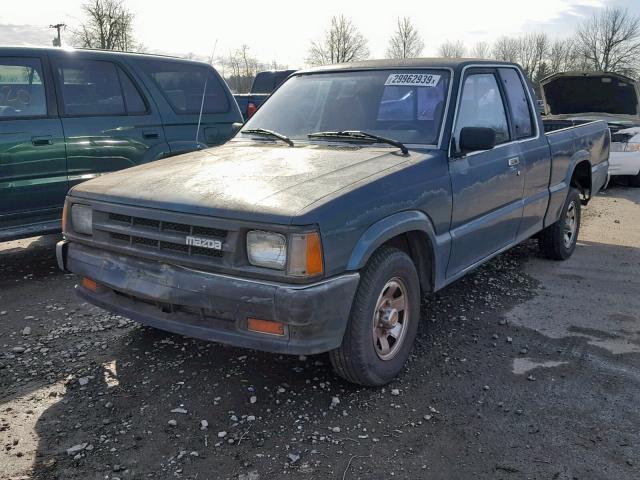 JM2UF3111H0572405 - 1987 MAZDA B2000 CAB GREEN photo 2