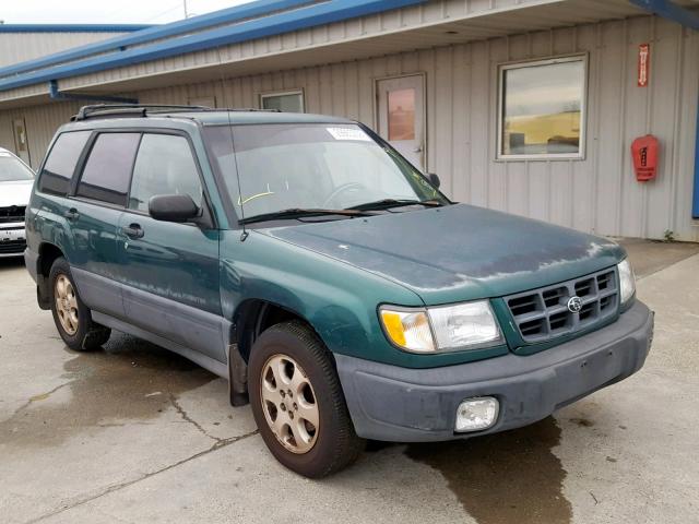 JF1SF6356YH725624 - 2000 SUBARU FORESTER L GREEN photo 1