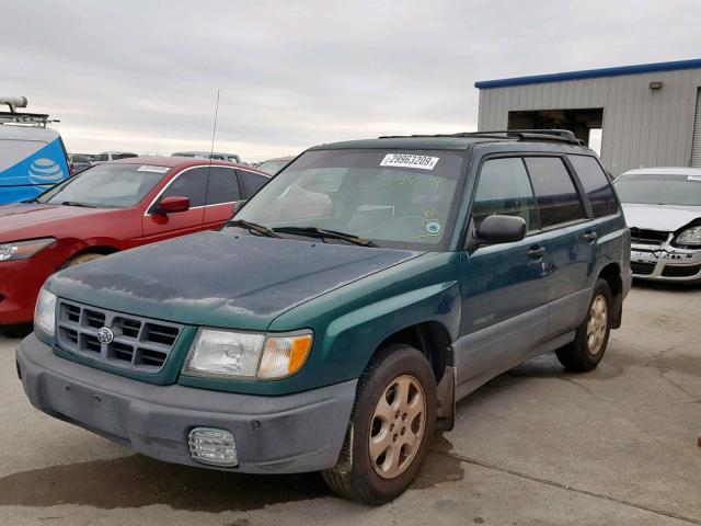 JF1SF6356YH725624 - 2000 SUBARU FORESTER L GREEN photo 2