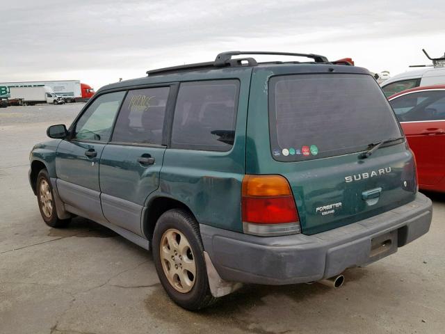 JF1SF6356YH725624 - 2000 SUBARU FORESTER L GREEN photo 3