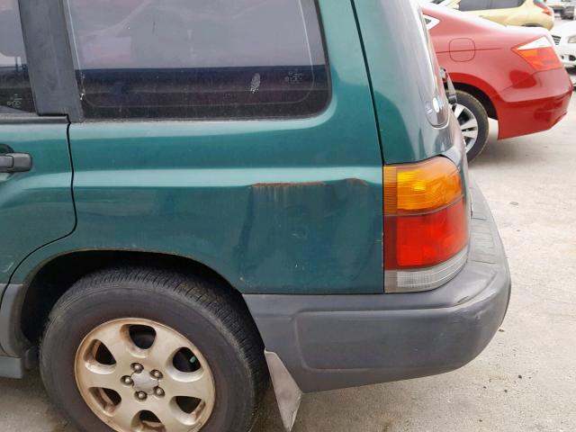 JF1SF6356YH725624 - 2000 SUBARU FORESTER L GREEN photo 9