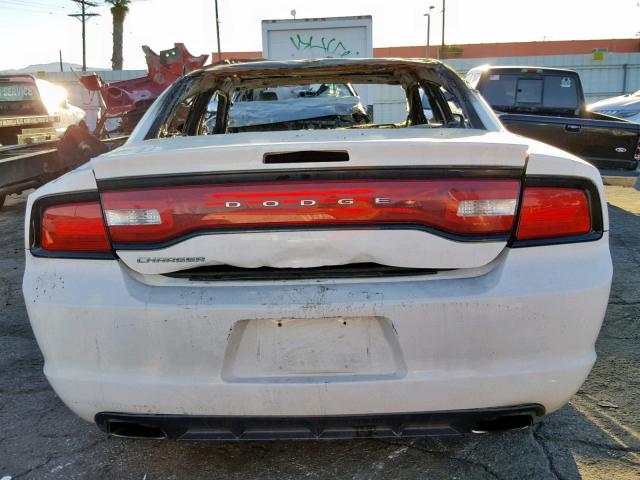 2C3CDXHG9DH512454 - 2013 DODGE CHARGER SX WHITE photo 10