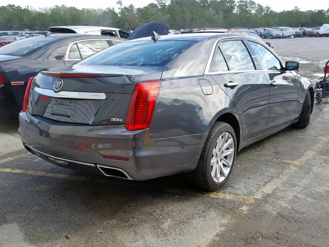 1G6AR5S31E0122522 - 2014 CADILLAC CTS LUXURY GRAY photo 4