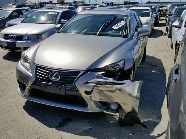 JTHBF1D21E5040394 - 2014 LEXUS IS 250 GRAY photo 2