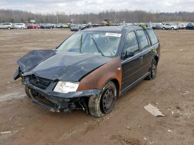 WVWRK61J53W067433 - 2003 VOLKSWAGEN JETTA GL BLACK photo 2