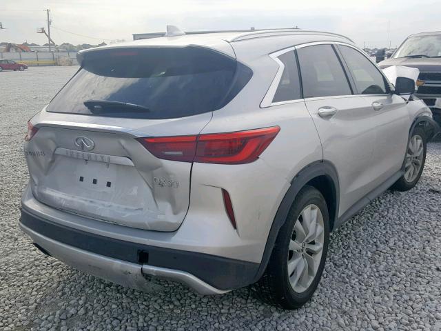 3PCAJ5M1XKF115243 - 2019 INFINITI QX50 ESSEN SILVER photo 4