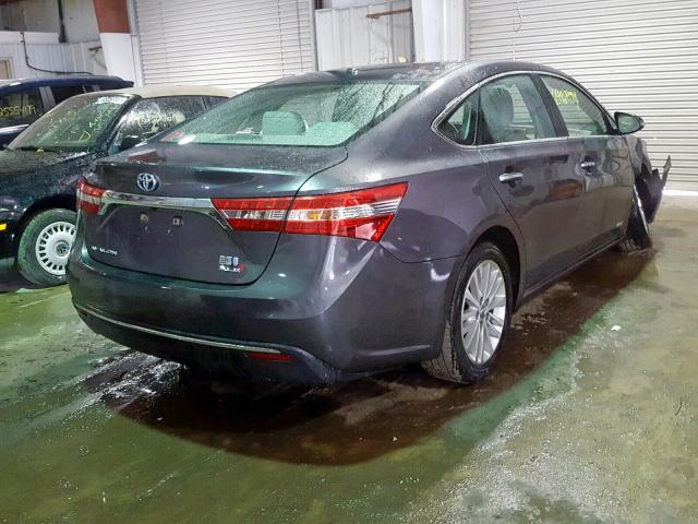 4T1BD1EB9DU018021 - 2013 TOYOTA AVALON HYB GRAY photo 4