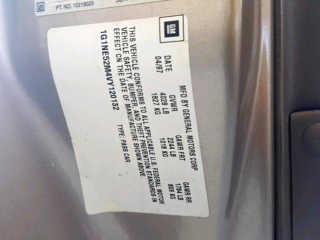 1G1NE52M4VY120132 - 1997 CHEVROLET MALIBU LS 棕色 照片 10