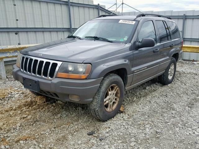 1J4GW48S92C143051 - 2002 JEEP GRAND CHER GRAY photo 2