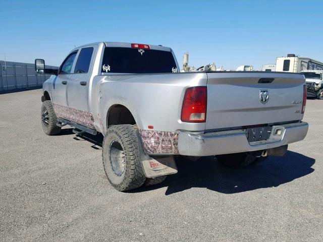 3C63DRGL4CG286335 - 2012 DODGE RAM 3500 S SILVER photo 3