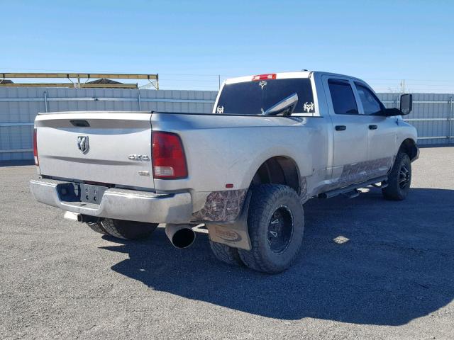 3C63DRGL4CG286335 - 2012 DODGE RAM 3500 S SILVER photo 4