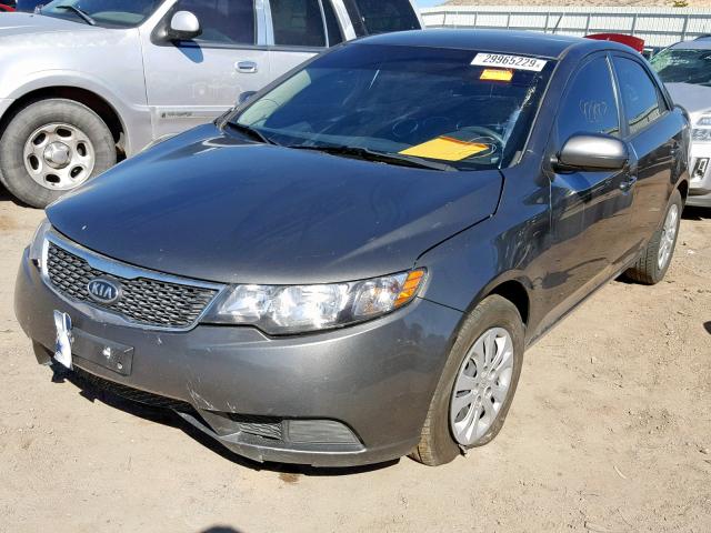 KNAFU4A29D5739251 - 2013 KIA FORTE EX GRAY photo 2