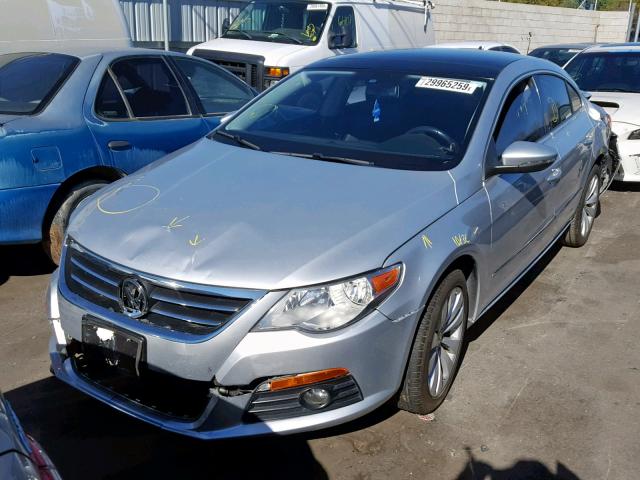 WVWHN7AN4BE702304 - 2011 VOLKSWAGEN CC LUXURY SILVER photo 2