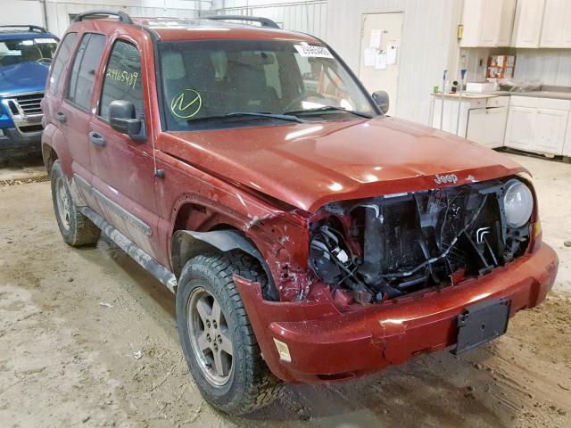 1J4GL38KX5W649705 - 2005 JEEP LIBERTY RE RED photo 1