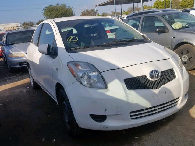 JTDJT923875123842 - 2007 TOYOTA YARIS WHITE photo 1