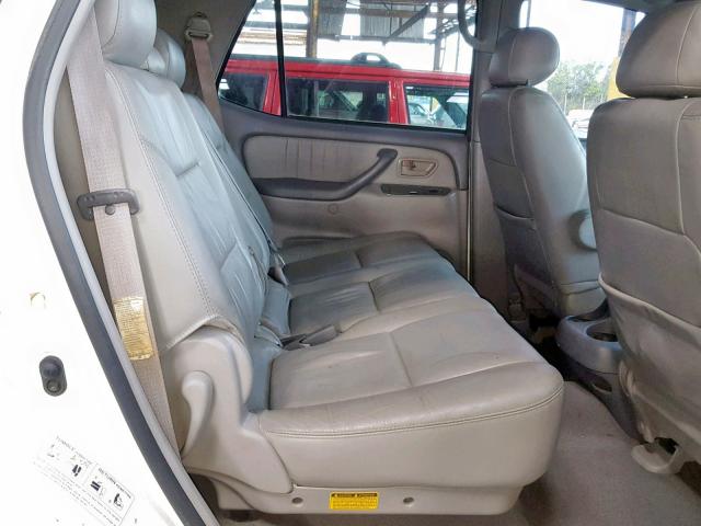 5TDZT38A12S113615 - 2002 TOYOTA SEQUOIA LI WHITE photo 6