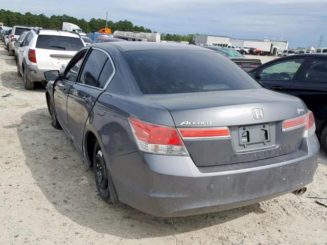 1HGCP2F43CA228900 - 2012 HONDA ACCORD LXP GRAY photo 3