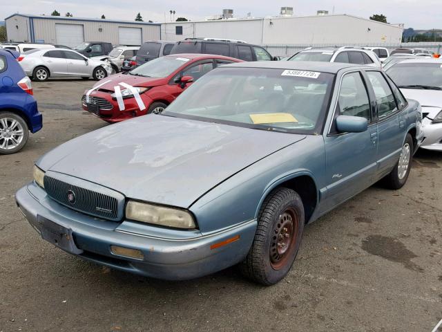 2G4WB52M3T1441806 - 1996 BUICK REGAL CUST GREEN photo 2