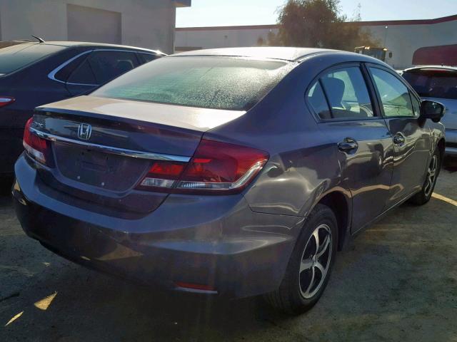 19XFB2F77FE292640 - 2015 HONDA CIVIC SE GRAY photo 4