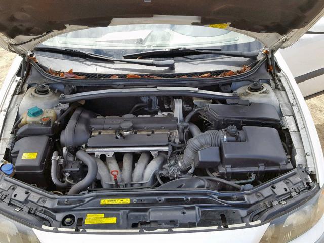 YV1RS61T542388523 - 2004 VOLVO S60 WHITE photo 7