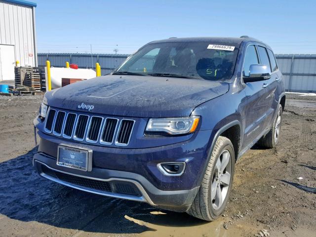 1C4RJFBG3EC570498 - 2014 JEEP GRAND CHER BLUE photo 2