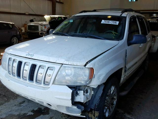 1J4GW58N53C599999 - 2003 JEEP GRAND CHER WHITE photo 2