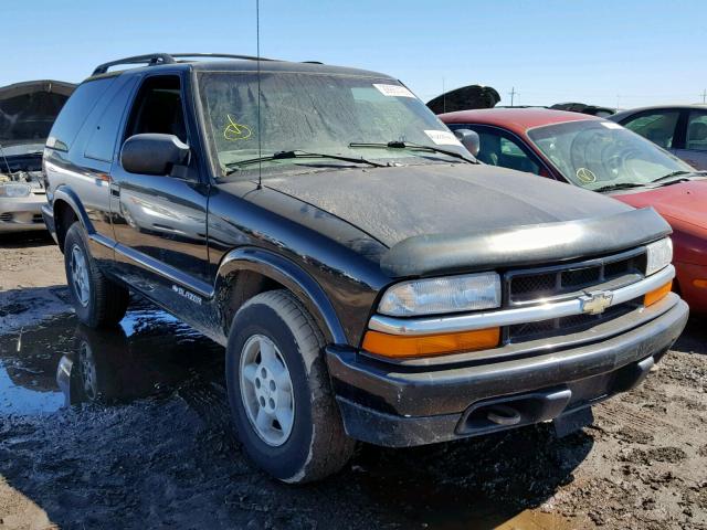 1GNCT18W7YK164548 - 2000 CHEVROLET BLAZER BLACK photo 1