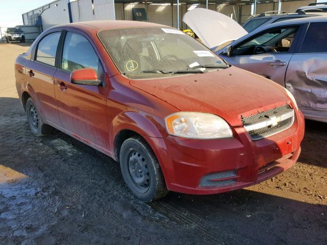 KL1TD5DE6AB122797 - 2010 CHEVROLET AVEO LS RED photo 1