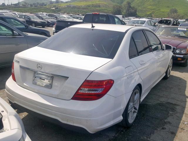 WDDGF4HB8ER301795 - 2014 MERCEDES-BENZ C 250 WHITE photo 4