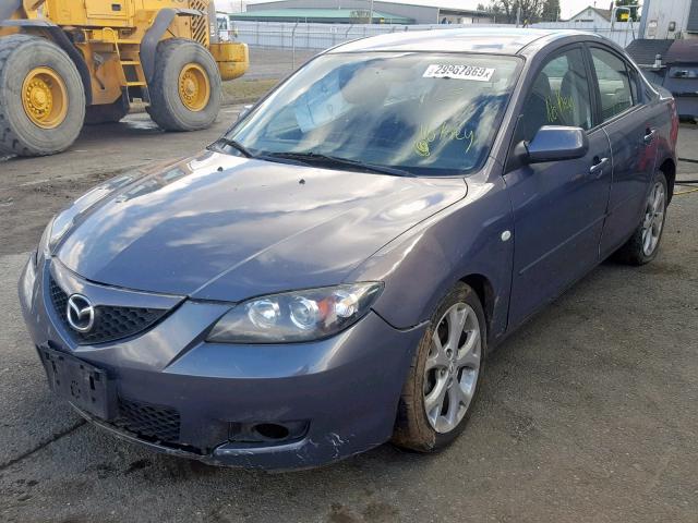 JM1BK32G791219303 - 2009 MAZDA 3 I GRAY photo 2