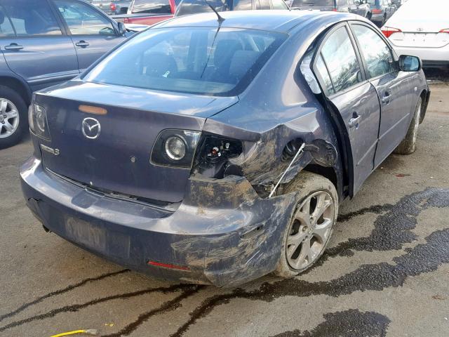 JM1BK32G791219303 - 2009 MAZDA 3 I GRAY photo 4