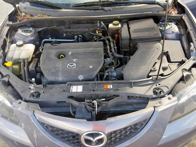 JM1BK32G791219303 - 2009 MAZDA 3 I GRAY photo 7