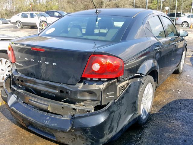 1B3BD4FB3BN546781 - 2011 DODGE AVENGER EX BLACK photo 4