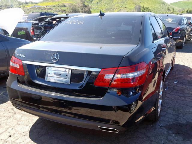 WDDHF5KB6DA720812 - 2013 MERCEDES-BENZ E 350 BLACK photo 4