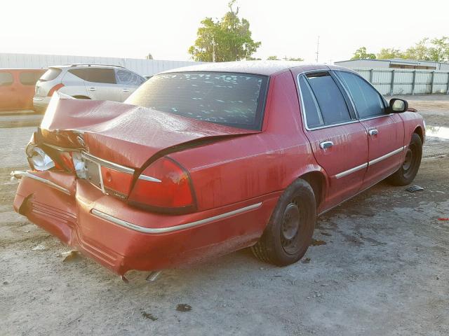 2MEFM74W6YX669925 - 2000 MERCURY GRAND MARQ RED photo 4