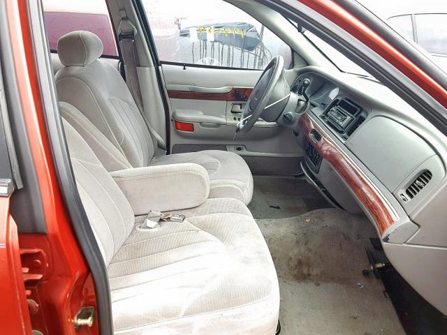 2MEFM74W6YX669925 - 2000 MERCURY GRAND MARQ RED photo 5