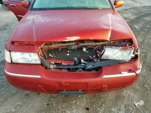 2MEFM74W6YX669925 - 2000 MERCURY GRAND MARQ RED photo 7